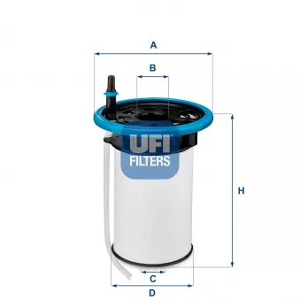 Filtre à carburant UFI 26.052.00