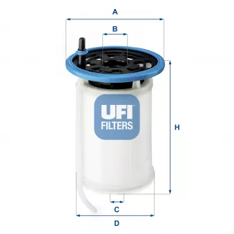 Filtre à carburant UFI 26.079.00