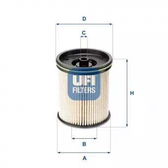 Filtre à carburant UFI 26.122.00