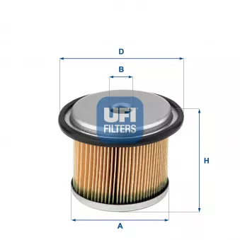 Filtre à carburant UFI 26.676.00
