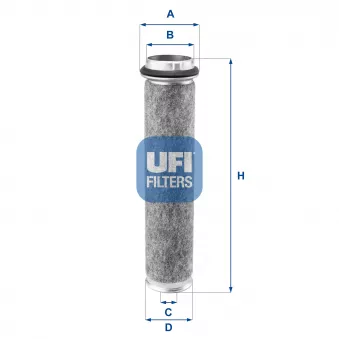Filtre à air UFI 27.165.00