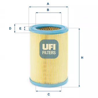 Filtre à air UFI 27.252.00