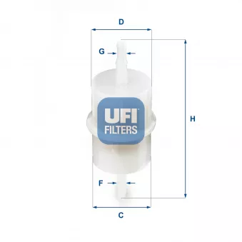 Filtre à carburant UFI 31.001.00