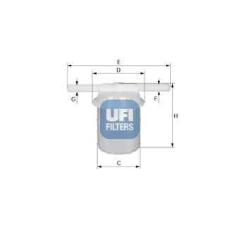 Filtre à carburant UFI 31.005.00