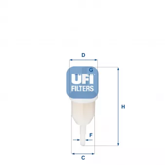 Filtre à carburant UFI 31.009.00