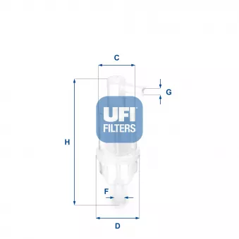 Filtre à carburant UFI 31.013.00