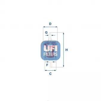 Filtre à carburant UFI 31.027.00