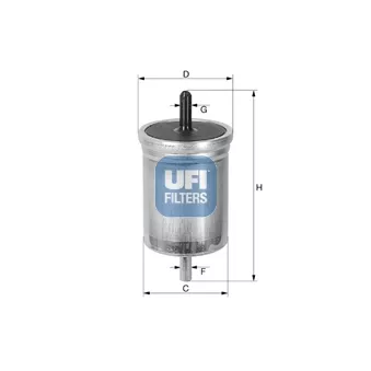 Filtre à carburant UFI 31.513.00