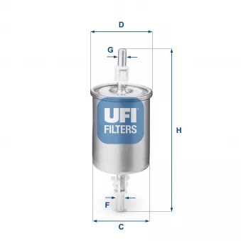 Filtre à carburant UFI 31.515.00