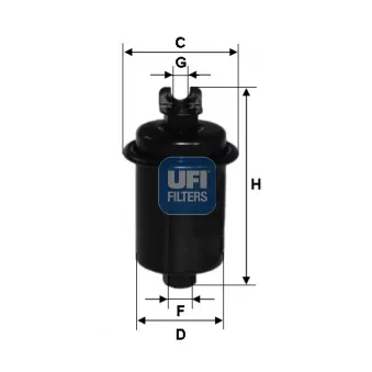 Filtre à carburant UFI 31.551.00