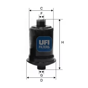 Filtre à carburant UFI 31.556.00