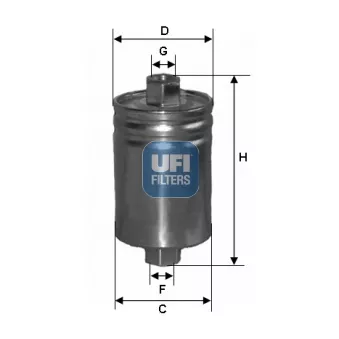 Filtre à carburant UFI 31.589.00
