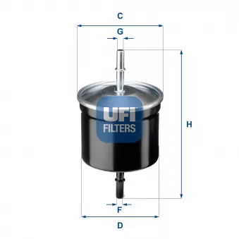 Filtre à carburant UFI 31.811.00