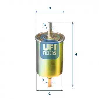 Filtre à carburant UFI 31.850.00