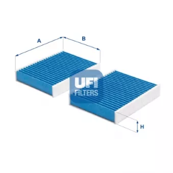 Filtre, air de l'habitacle UFI 34.104.00