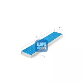 Filtre, air de l'habitacle UFI 34.118.00