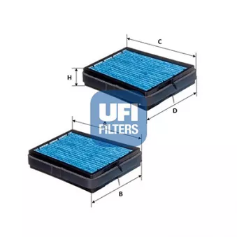 Filtre, air de l'habitacle UFI 34.130.00