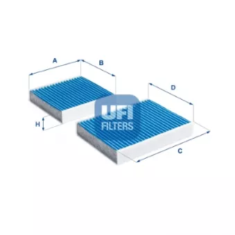 Filtre, air de l'habitacle UFI 34.164.00