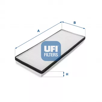 Filtre, air de l'habitacle UFI 53.013.00
