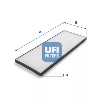 Filtre, air de l'habitacle UFI 53.015.00