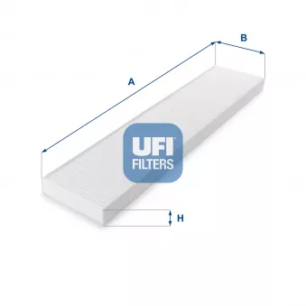 Filtre, air de l'habitacle UFI 53.017.00