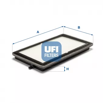 Filtre, air de l'habitacle UFI 53.026.00