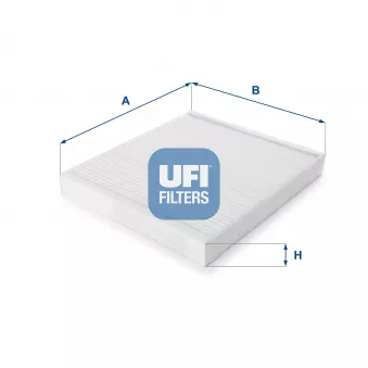 Filtre, air de l'habitacle UFI 53.030.00