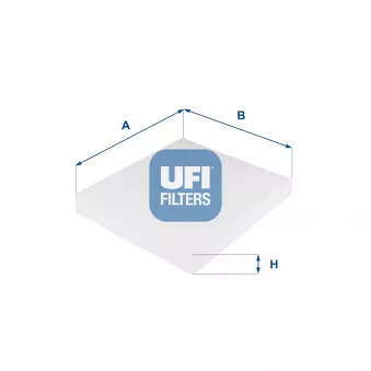 Filtre, air de l'habitacle UFI 53.031.00