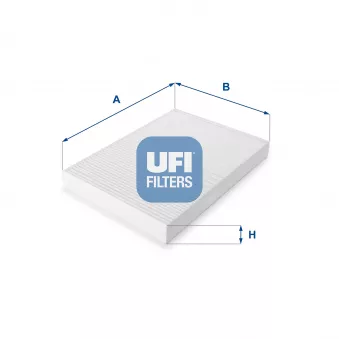 Filtre, air de l'habitacle UFI 53.032.00