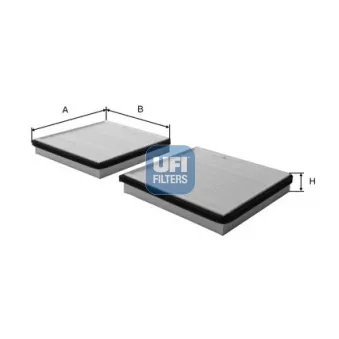 Filtre, air de l'habitacle UFI 53.037.00