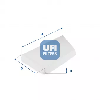 Filtre, air de l'habitacle UFI 53.044.00