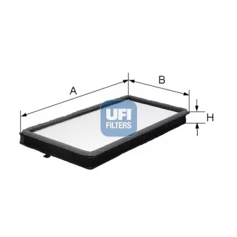 Filtre, air de l'habitacle UFI 53.046.00