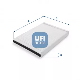 Filtre, air de l'habitacle UFI 53.047.00