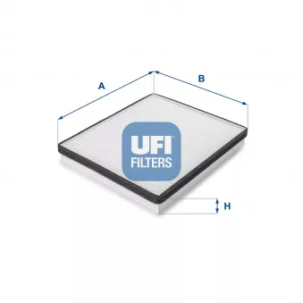 Filtre, air de l'habitacle UFI 53.057.00