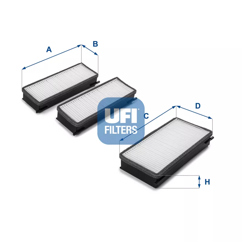 Filtre, air de l'habitacle UFI 53.070.00