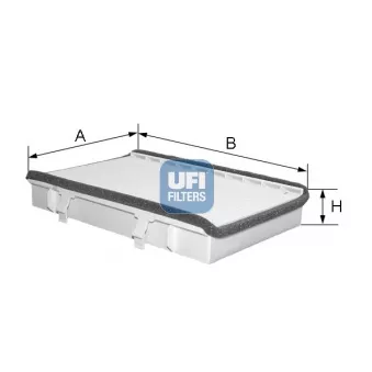 Filtre, air de l'habitacle UFI 53.071.00