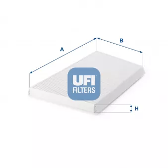 Filtre, air de l'habitacle UFI 53.094.00