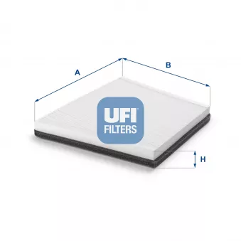 Filtre, air de l'habitacle UFI 53.095.00