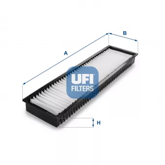 Filtre, air de l'habitacle UFI 53.101.00