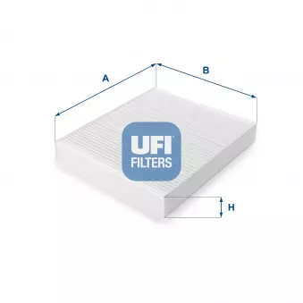 Filtre, air de l'habitacle UFI 53.102.00