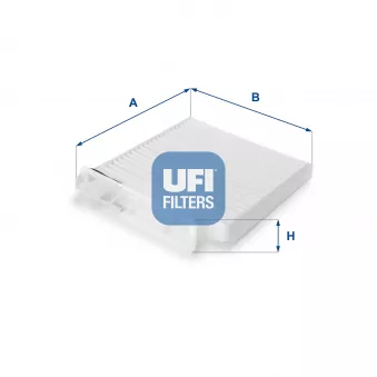 Filtre, air de l'habitacle UFI 53.104.00