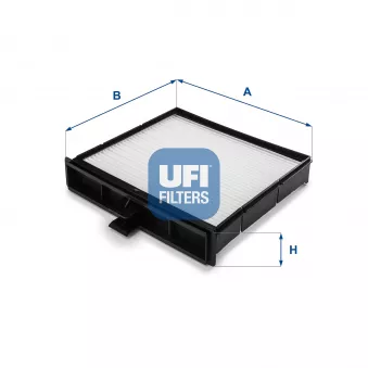 Filtre, air de l'habitacle UFI 53.106.00