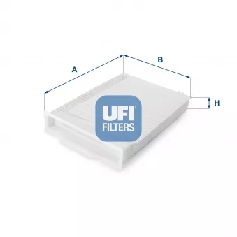 Filtre, air de l'habitacle UFI 53.107.00