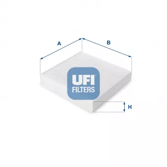 Filtre, air de l'habitacle UFI 53.109.00