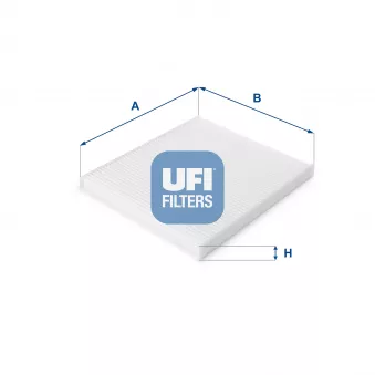 Filtre, air de l'habitacle UFI 53.112.00
