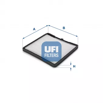 Filtre, air de l'habitacle UFI 53.116.00
