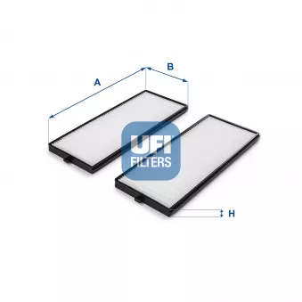 Filtre, air de l'habitacle UFI 53.119.00