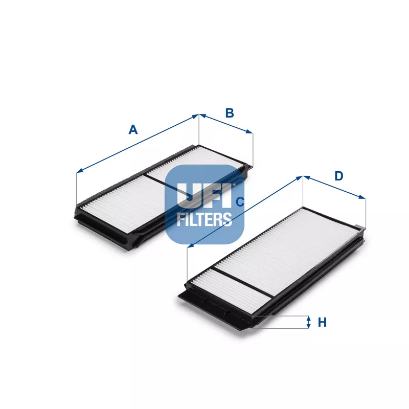 Filtre, air de l'habitacle UFI 53.120.00