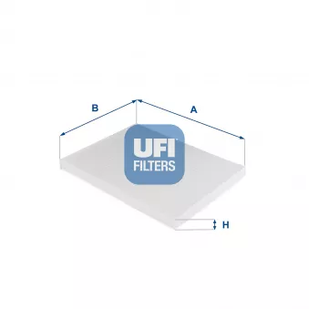 Filtre, air de l'habitacle UFI 53.124.00