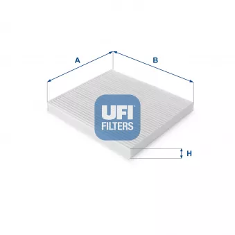 Filtre, air de l'habitacle UFI 53.125.00